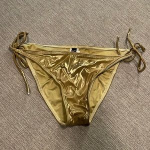 Guess gold bikini bottoms